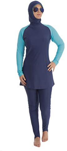 Beco Damen Muslimischer Badeanzug Wetsuit Wassersport Oberteil mit Hose Swimwear Burkini