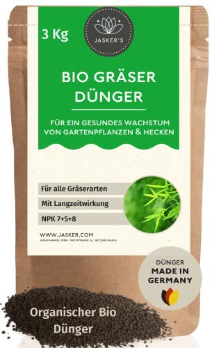 Dünger für Gräser 3 Kg - 100% Langzeit-Dünger - Gräser Dünger Für Pampasgras, Ziergräser & andere Gräser - In Deutschland Abgefüllt
