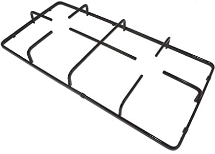 Ufixt Gas Hob Pan Support Stand | Single Heavy Duty Enamel Replacement | 230mm x 475mm Grid | compatible with Hygena Indesit Kenwood Lamona Black