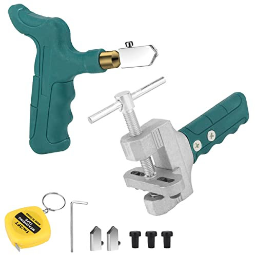 Coupe-verre Manuels Outils de Coupe Coupe Carrelage, Ensemble de 9 Pièces Coupe Verre Diamant Coupe Carrelage Manuel Kit Outils pour Outils de Coupe pour Miroirs, Fenêtres et Palettes