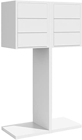 Briefkastenanlage, Design Briefkasten Hermes for double six in Weiß - Bravios in Weiß