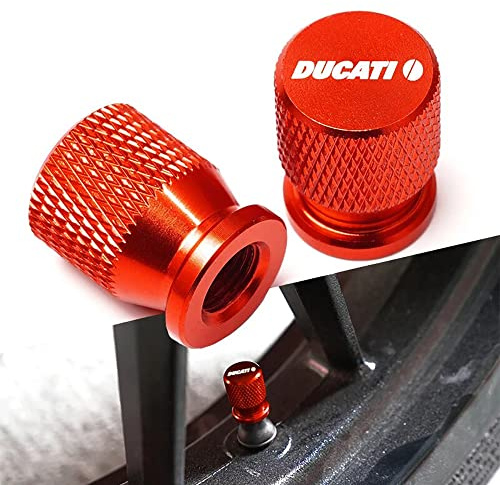 Copriv Tappi Valvola in Alluminio Motociclo Antipolvere di Pneumatici Ruota Stelo Valvola Cappucci delle Valvole, per Ducati Monster 821 696 795 797 2013-2016 2017 2018 2019 Accessori