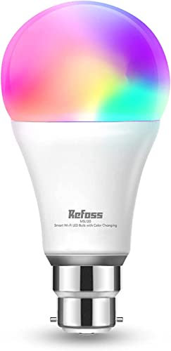 Refoss Smart Light Bulb b22 Bayonet WiFi Led Bulb 9W with Colour Changing Light, 810LM Dimmable (Warm/Cool) Smart Bulbs Works with Alexa(Echo and Echo Dot), Google Home - 1 Pack
