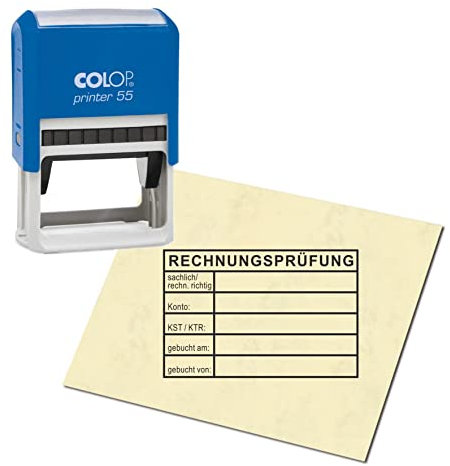 Stempel Kontierungsstempel - Rechnungsprüfung - Buchhaltung Rechnung Posteingangsstempel Eingangsstempel bezahlt Datum gebucht Sachlich Richtig