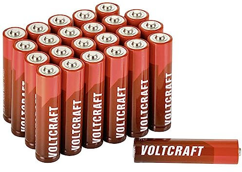 VOLTCRAFT Industrial LR03 Micro (AAA) Lot de 24 Piles alcalines au manganèse 1350 mAh 1,5 V