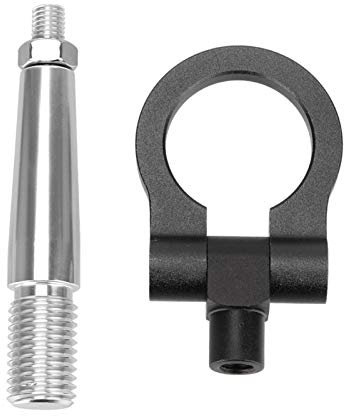 QUNINE Abschlepphaken-Kit, Fahrzeug-Abschlepphaken, Anhänger-Abschleppstange, Autorennen, Abschlepphaken, Auto, Auto, hinten, vorne, Anhänger, Abschlepphaken (Farbname: Blau) (Schwarz)