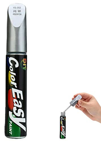 SEMINISMAR Penna per Vernice Auto, Pennarello Copri Graffo Auto, Argentato, 1pz