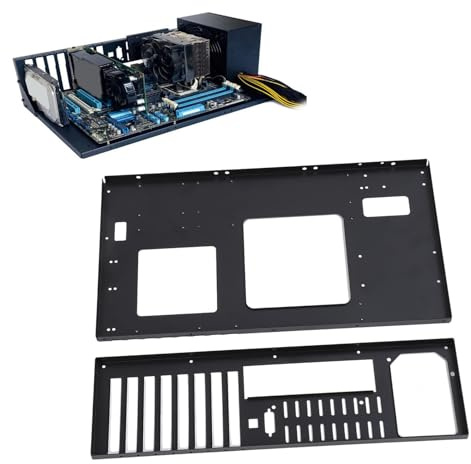 Offenes ATX-Chassis, Offener Stahlplattenrahmen-Chassis-Rack-Prüfstand, DIY-Computer-Motherboard-Gehäuse-Rack für Alle ATX-, M-ATX- und ITX-Motherboards