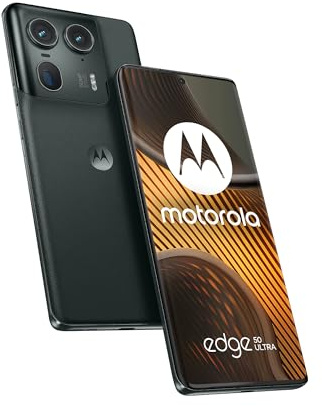 Motorola Moto Edge 50 Ultra(Display 6.67''pOLED 144Hz,Memoria16GB/1TB,Fotocamera 50+50+64MP,4500mAh ricarica Turbo Power 125W,Dual SIM,IP68,NFC,caricatore da 125W ,Android 14),Forest Grey