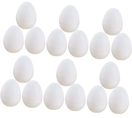 Toyvian 30stücke Openable Fake Eier Für Diy Bastelprojekte Weiße Ostereier Aus Robustem Zum Bemalen Und Dekorieren Für Ostern Und Partys