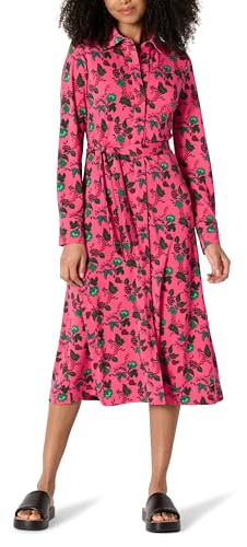 Amazon Essentials Femme Robe Mi-Longue en Jersey Mat Coupe Classique