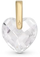 Amberta 9 Karat Echt Gold Anhänger Damen ohne Kette | Gold Anhänger Zirkonia | Solitär Anhänger Gold | Goldanhänger mit Stein