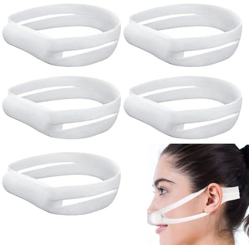 Elastic Nose Bandage 5 Pcs Nasal Dressing Holders External Nose Mesh Wound Bandages Post-Operative Support Supplies