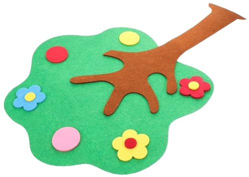 Abaodam Filz-apfelbaum-aufkleber Für Kinder, Klassenzimmer, Pinnwand-set, Vlies-puzzle Für Den Kindergarten, Kognitives Matching-spiel, Apfelbaum-mathe-puzzle Für Die Vorschule