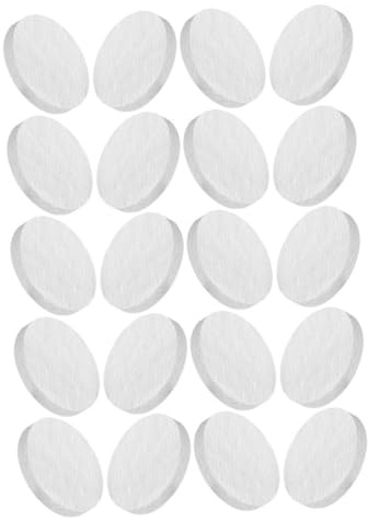 Noyaux en Fibre Céramique Ronds 20 Pcs Blanc pour Foyer | Isolation en Coton Fibre Céramique, Résistance Thermique Élevée, pour Cheminée et Feu de Table