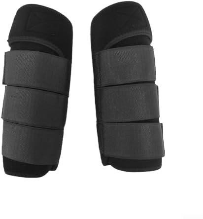Zoegneer 2 Stück Springen Bürsten Stiefel Wraps Pferde-Leggings Anti-Kollisionsriemen Pferde-Schutzausrüstung Pferdeschutz Pferde-Leggings Pferdebandagen (S Hinterbeine 2 Stück)