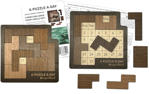 A-Puzzle-A-Day Deluxe: The Original Daily Calendar Puzzle with 365+ Challenges for Every Day of The Year, by DragonFjord