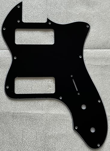 Plektrumschutz für Fender '72 Telecaster Thinline P90 Style Gitarren-Schlagbrett (3-lagig, schwarz)
