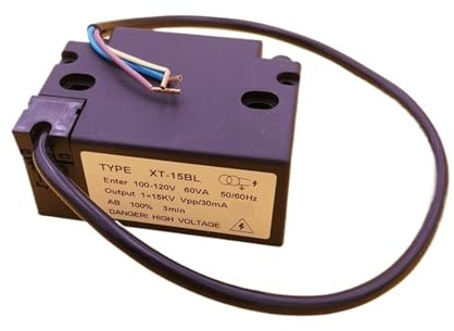 Accenditore di accensione 110V Accenditore ad alta tensione Gas/Metanolo Diesel Olio esausto Accensione Ago di accensione in ceramica(1-15kv gas)