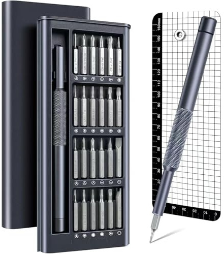 Whimsigulp Precision Mini Screwdriver Set – Compatible with MacBook Pro, PS5, iPhone, iPad, Switch – Electronics Repair Tool Kit with Bits for Laptop, PC, Tablet, Game Consoles