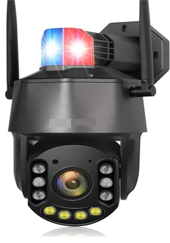 Telecamere per la Sicurezza Domestica, Telecamera IP Esterna 5MP 4G Sim Card Monitoraggio Automatico Zoom Ottico 30X PTZ Audio bidirezionale Telecamera di sorveglianza IR 150m(5MP WiFi ADD 32GB)