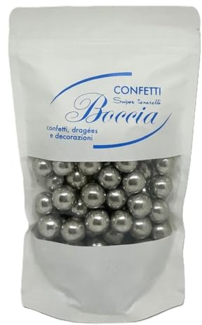 Generico Confetti Boccia Cereali TENEROTTI Colore Argento Lucido - 450 gr