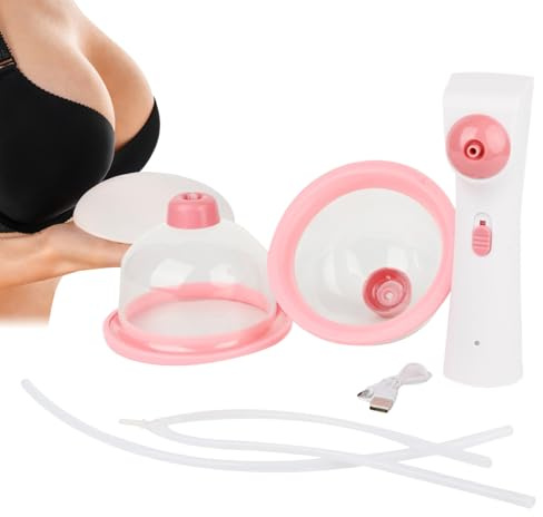 GTFYUDGH Massage Poitrine Électrique,Appareil Rechargeable d'Augmentation Mammaire - Appareil de Fermeté Poitrine à Ventouses Électriques pour Femme Fille Amie Épouse Partenaire