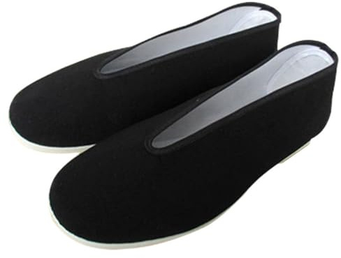 XUHCLY Kung Fu Martial Arts Shoes Men Women Tai chi Training Shoes Traditional Unisex Sneakers Casual Shoe Soft Sole Canvas Shoe(Size:41(25.5cm),Color:A)
