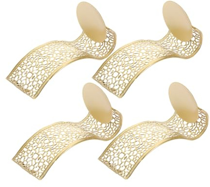 SHINEOFI Candelabro de Pared Hueco de Hierro para Velas Pilar, Decoración Colgante Vintage, Apto para Sala de Estar y Dormitorio, Juego de 4 Piezas