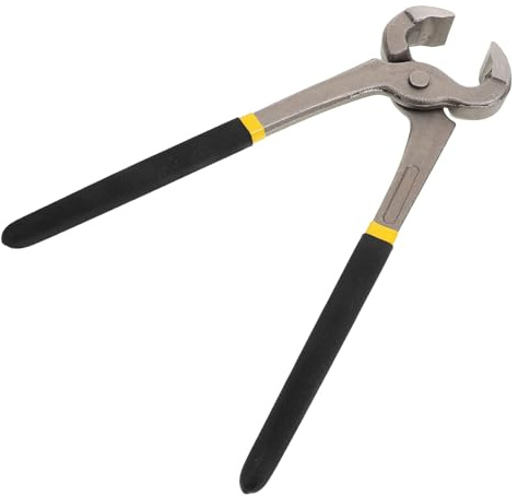 minkissy Alicates para Corte de Pezuñas de Caballo y Ganado, Tijeras Herrador Multifunción de 30 Cm, Acero Metálico Resistente, Recortador Portátil para Esquila de Cascos en Herrería