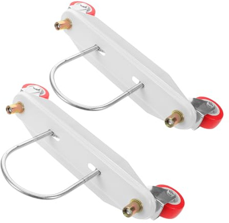 Angoily Juego de Ruedas para Radiador de Aceite Eléctrico, Soporte Ruedas Giratorias Silenciosas, Accesorio Portátil Resistente Compatible Calentadores Eléctricos, Fácil Instalación