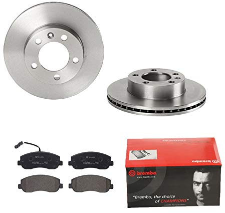 2 Bremsscheiben belüftet 302 mm + Bremsbeläge Vorne von Brembo Innenbelüftet (1420-55236) Bremsensatz Bremsanlage Bremsen-Kit,Bremsenset, Bremsscheiben, Bremsbeläge, Bremsen-Set, Beläge, Bremsbelag,