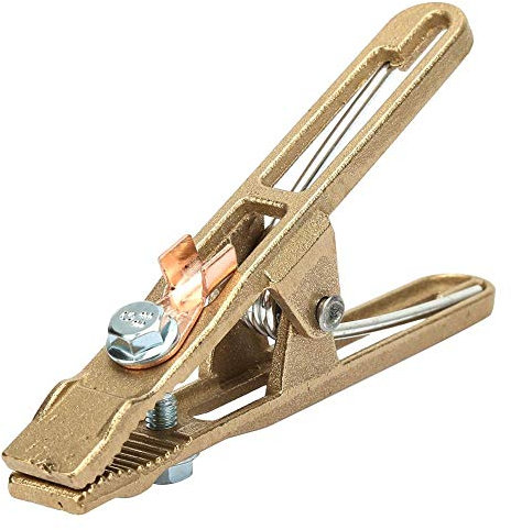 Pince de Masse Soudure, 260A Mâchoire Lourde en Laiton, Pinces de terre à souder Pince de Terre de Soudage pour Poste de Soudage Welder Pour les chantiers navals, la fabrication de machines