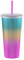 ALINK Studded Tumbler with Lid and Straw, Reusable Cup with Straws Lids, Plastic Water Bottle, Iced Coffee Travel Mug Cup - Rainbow