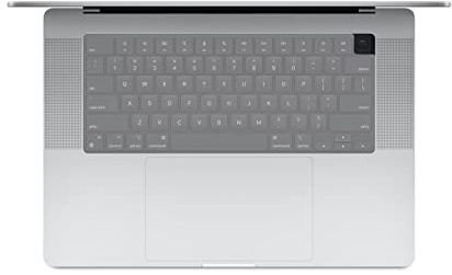MiNGFi Transparent MacBook Tastaturschutz,F1-F12 mit voller Höhe,US/ANSI | Für MacBook Pro/Max 14/16 M1-M4 & Air 13/15 M2-M4, Silikon, Transparent