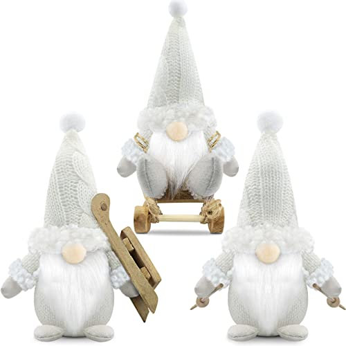 Gehydy Weihnachtswichtel Ski 3er Set Weihnachtsdeko Wichtel Weihnachten Deko Wichtel Figuren Zubehör Dekoration Christmas Decorations für Home Küche
