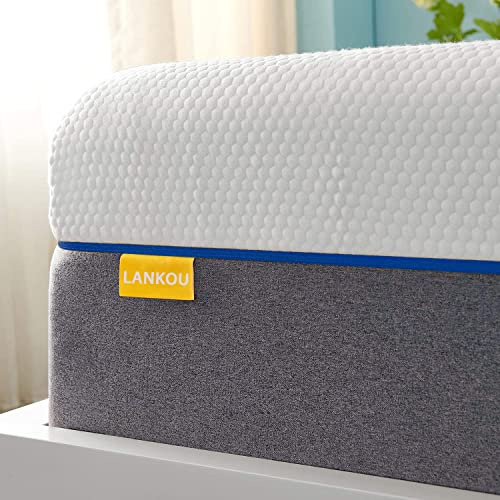LANKOU Materasso H3 & 7 Zone, materasso in schiuma fredda 4 in 1, materasso ortopedico in memory foam ergonomico traspirante con rivestimento di ricambio, altezza 20 cm, certificato Öko-Tex (90 x 200