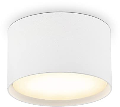 BOYIR Faretti LED Soffitto 6W 560LM Faretti da Soffitto 4000K Luce Naturale Plafoniera led Soffitto Ø84x50mm Lampada da Soffitto in Alluminio per salone corridoio cucina salotto, Bianco