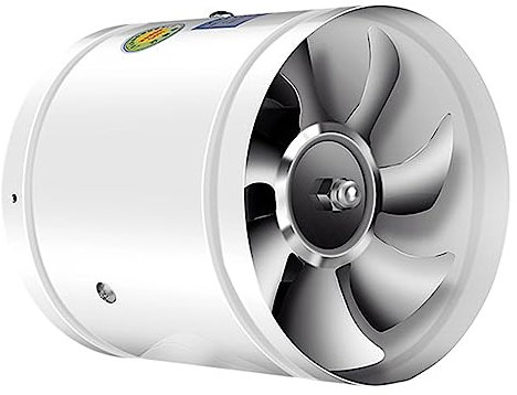 tinysiry Exhaust Fan Ventilation Silent Stable Operation Super Suction Strong Wind Ventilation Home Bathroom Kitchen Garage Air Vent, Powerful Extractor Fan Duct Pipe White 7inch 1