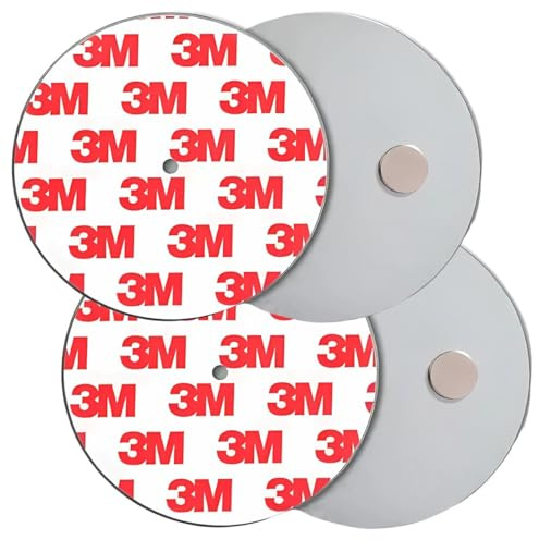 König Design Rauchmelder Magnethalter 2 Stück Selbstklebende Magnethalterung für Rauchmelder Ø 40mm schnelle & sichere Montage ohne Bohren und Schrauben für alle Feuermelder und Rauchwarnmelder