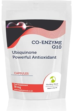 Co-Enzyme Q10 30mg 90 Capsules – High Absorption CoQ10 Supplement for Enhanced Heart Health, Energy Boost, & Powerful Antioxidant Support