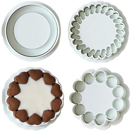 Set di formine per biscotti, set di formine per biscotti | Stampi da forno per formine per biscotti - 4X Formine per biscotti Stampi per cioccolato, Formine per fiori Strumenti da forno per biscotti,