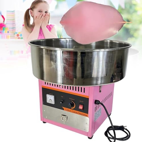 Hydravex Máquina Comercial para Hacer algodón de azúcar, máquina eléctrica para Hacer algodón de azúcar con Cuchara y cajón, hogar, cumpleaños de niños, Carnaval, Fiestas Familiares