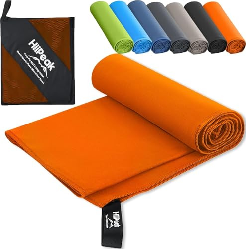 HiiPeak Mikrofaser Handtuch Kompakt und Leicht Microfaser Handtücher Fitness Schnelltrocknend microfaser Badetuch Saugfähiges Sporthandtuch Schwimm und Gym Handtuch