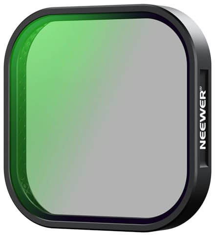 Neewer FL-A76 Filtre PL pour Hero 13, Multicouche, Verre Optique HD, polarisant, Filtre polarisant, Accessoires de caméra d'action Compatible avec GoPro Hero 13 Creator Edition Go Pro Noir