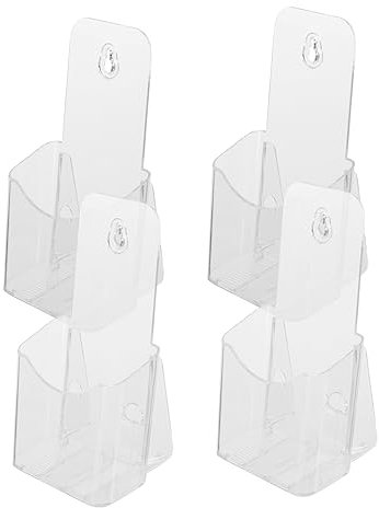 OSALADI 4stücke Broschürenhalter Klarer Displayständer Für Trifold-flyer Leicht Und Für Schreibtisch Und Wandmontage Professionell Und Ästhetisch