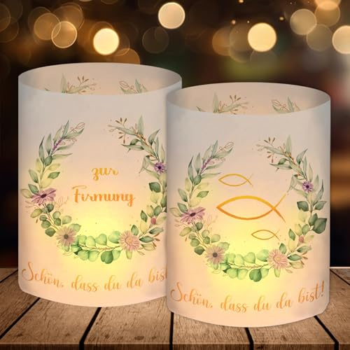 12 portacandele da tavolo, decorazione per cresima, colore verde eucalipto, per la cresima, per ragazze e ragazze, regali per gli ospiti, per lumini o candele