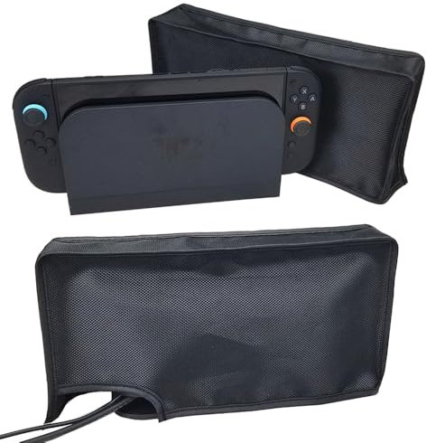 Copertura antipolvere per console Switch 2, custodia morbida antipolvere antigraffio e antipolvere, custodia protettiva per console Switch 2, accessori da gioco (nero)