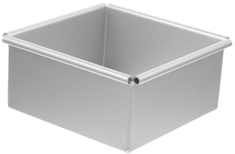 Hemobllo Tortiera Quadrata in Alluminio con Removibile Antiaderente Resistente Temperature per Dolci Casalinghi e Pasticcerie
