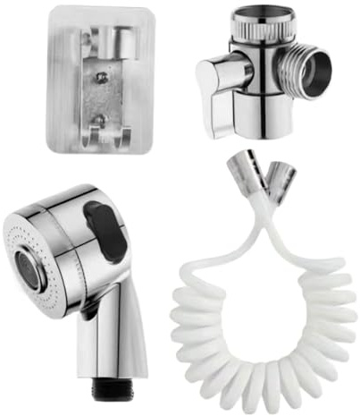 Bras De Douchette Robinet Cuisine | Kit Douche Évier Avec Flexible Pour Lavage Cheveux | 2 Modes Pulvérisation Outils Nettoyage Maison Camping-Car Buanderie Salle De Bain Linge | Accessoires